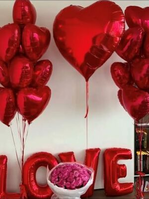 Кульки на день Валентина для коханої "Симфонія сердець"