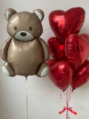 Повітряні кульки з гелієм в Києві "Теплі обійми"