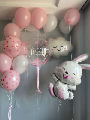 Кульки на виписку з пологового будинку «Welcome, Princess!»